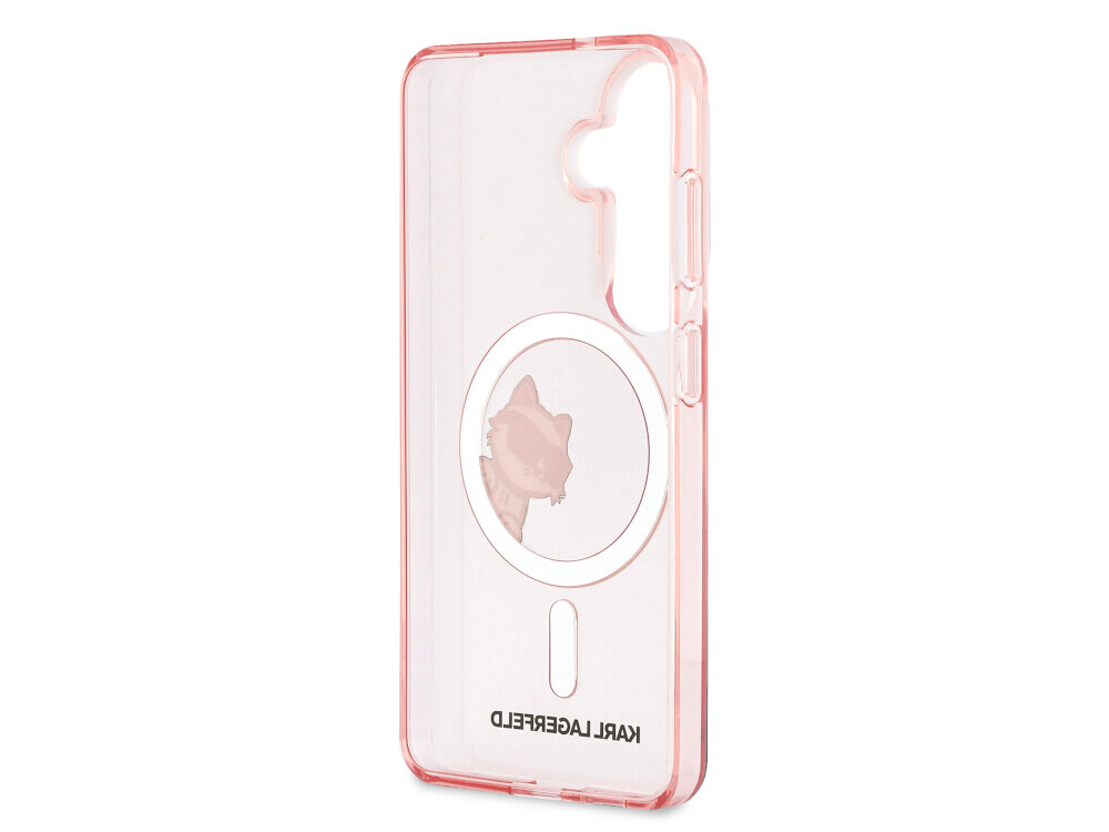 Etui KARL LAGERFELD IML Peekaboo Choupette MagSafe do Samsung Galaxy S26 Różowy - wytrzymałe, elastyczne, MagSafe