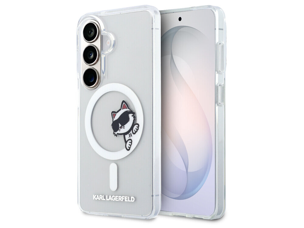 Etui KARL LAGERFELD IML Peekaboo Choupette MagSafe do Samsung Galaxy S26+ Przezroczysty - przezroczyste, PC/TPU, MagSafe