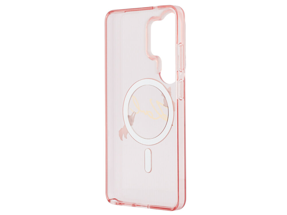 Etui KARL LAGERFELD IML KC Script MagSafe do Samsung Galaxy S26 Ultra  Różowy - TPU, PC, wytrzymałe, ochrona telefonu