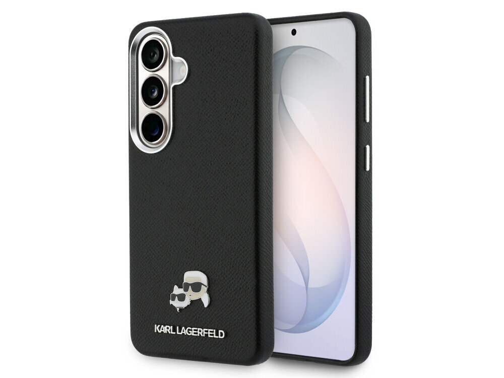 ETUI KARL LAGERFELD SAFFIANO KC METAL LOGO GALAXY S26 czarny - skóra ekologiczna, wytrzymałe, luksusowy design