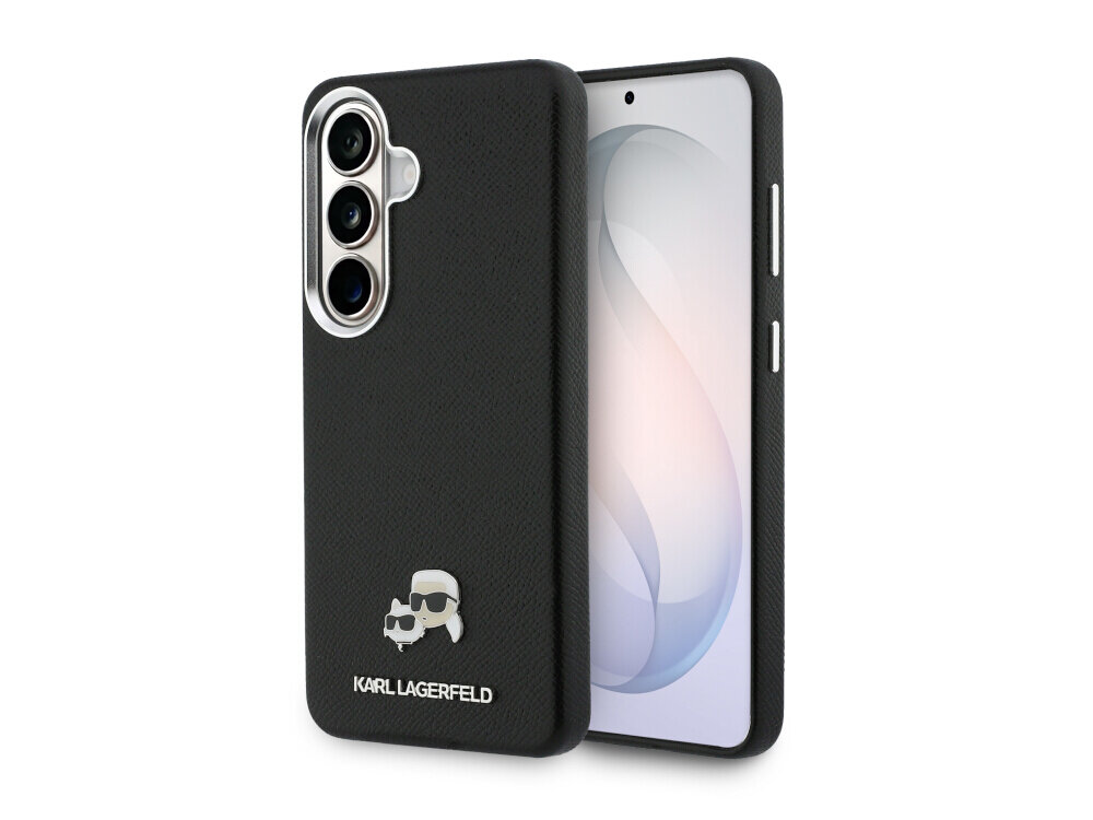 ETUI KARL LAGERFELD SAFFIANO KC METAL LOGO GALAXY S26 PLUS czarny - skóra ekologiczna, wytrzymałe, luksusowy design