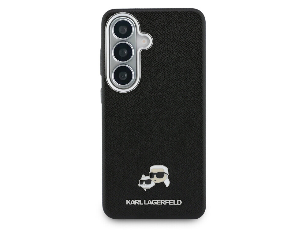 ETUI KARL LAGERFELD SAFFIANO KC METAL LOGO GALAXY S26 PLUS czarny - metalowy emblemat, Choupette, luksusowy design