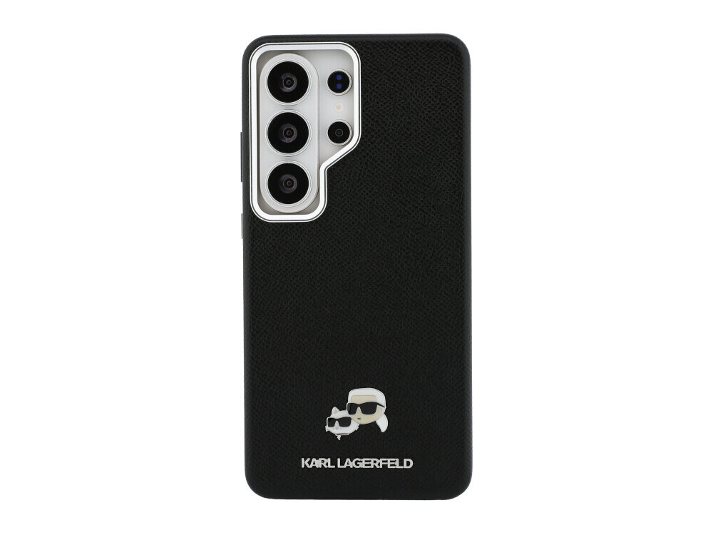 ETUI KARL LAGERFELD SAFFIANO KC METAL LOGO GALAXY S26 Ultra czarny - metalowy emblemat, Choupette, luksusowy design