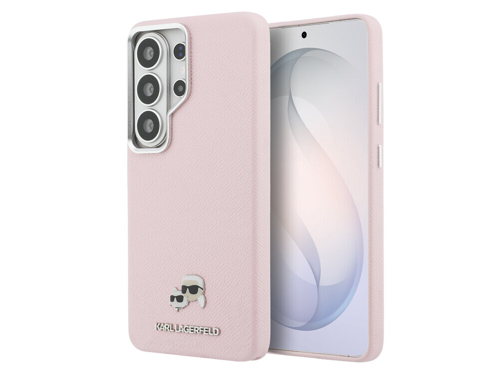 ETUI KARL LAGERFELD SAFFIANO KC METAL LOGO GALAXY S26 ULTRA RÓŻOWY - skóra ekologiczna, wytrzymałe, luksusowy design