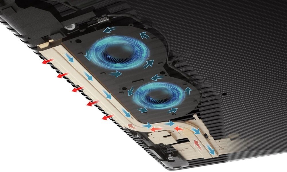 Laptop LENOVO Legion Y520-15IKBN - system chlodzenia