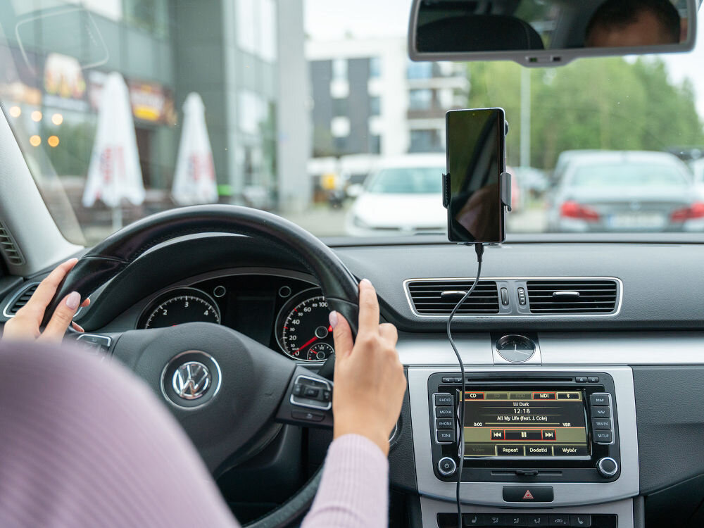 Uchwyt na telefon GÖTZE & JENSEN CH900W Czarny obrotowy