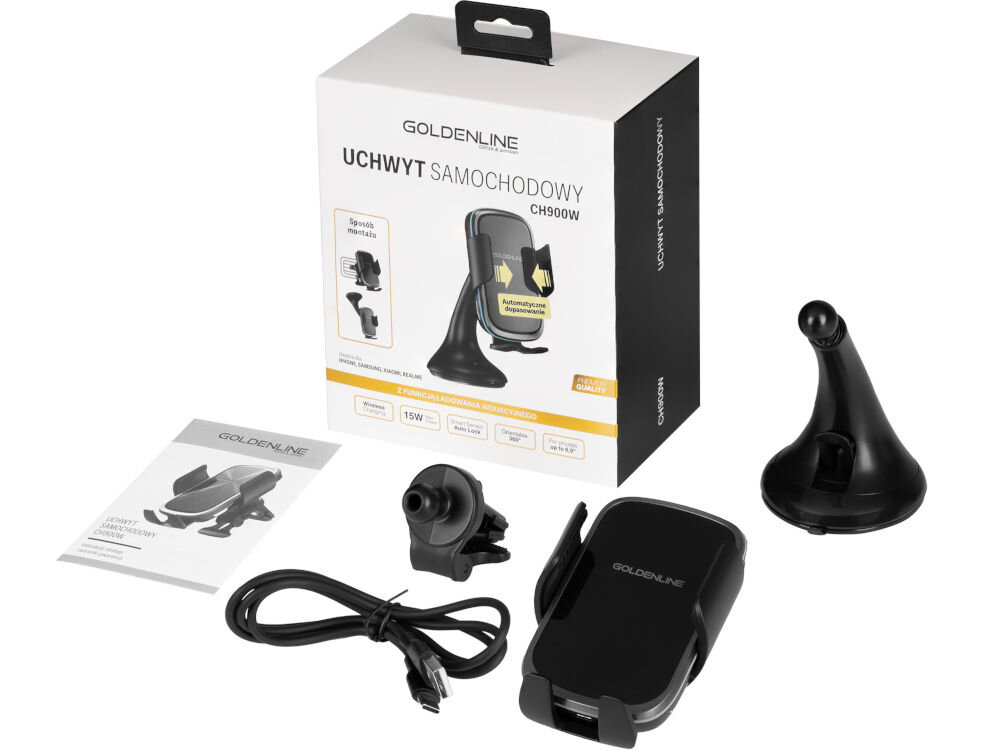 Uchwyt na telefon GÖTZE & JENSEN CH900W Czarny elementy zestaw