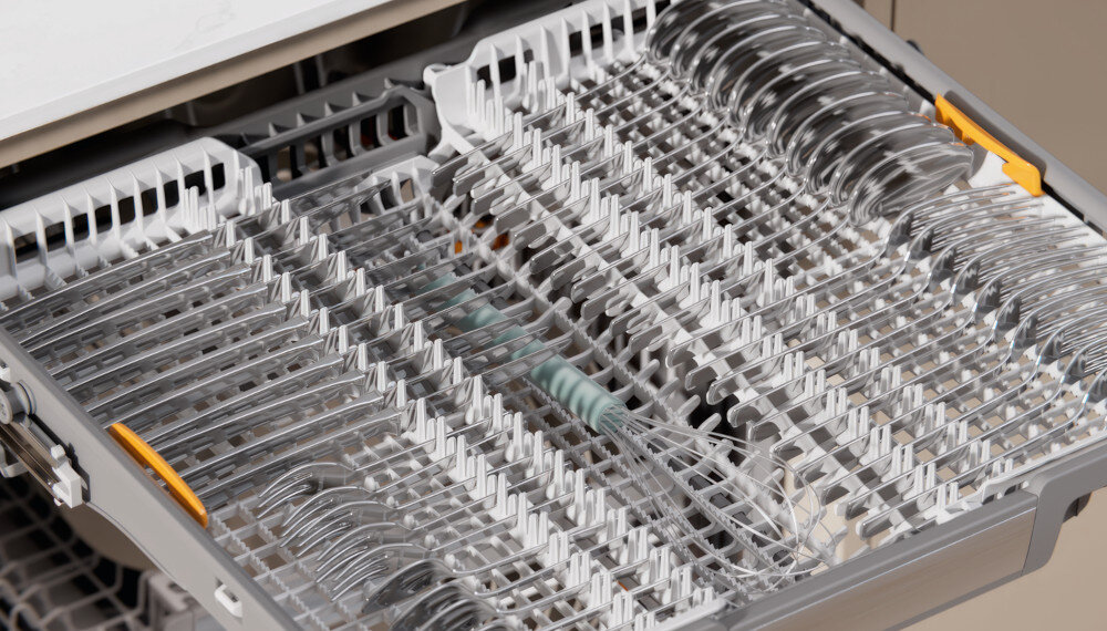 ZMYWARKA MIELE G 7191 SCVI kosz sztućce regulacja szklanki espresso wygoda kieliszki