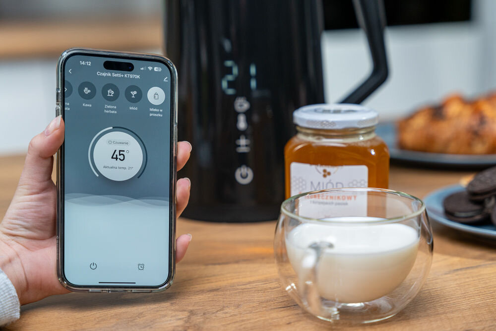 CZAJNIK GÖTZE&JENSEN KT975K (DOUBLE WALL) (WI-FI) (1,7L) regulacja temperatury zakres