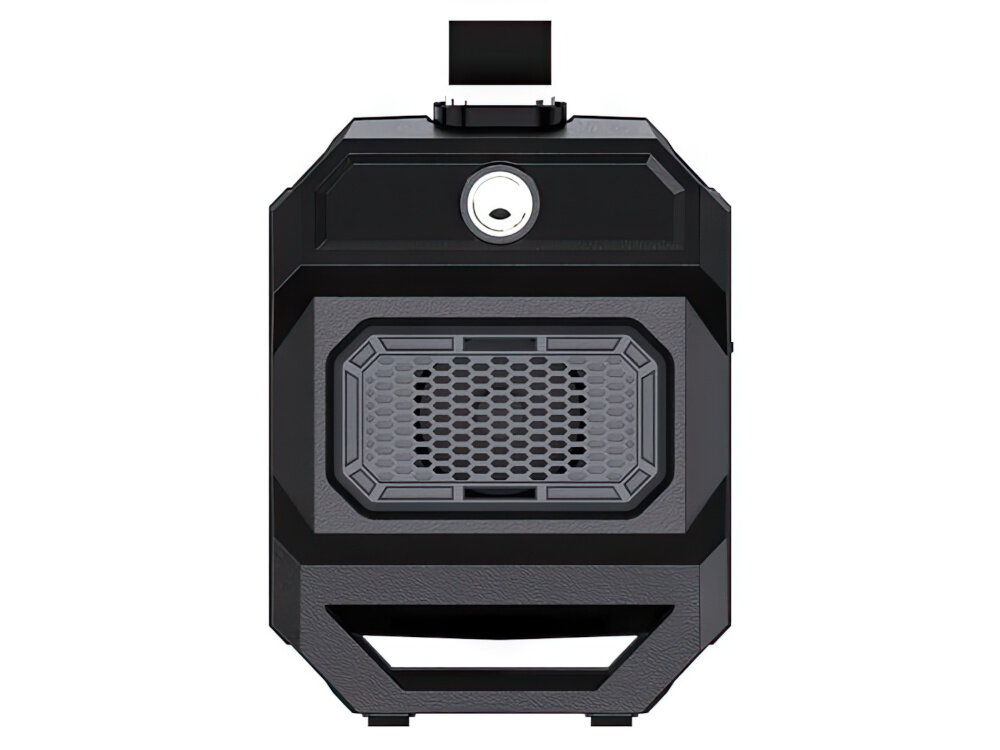 Urządzenie rozruchowe MIKAVI Enerjump 2 widok na bok urządzenia praca w temperaturach od -20°C do +60°C wymiary 122 x 93 x 40 cm waga 0,62 kg poręczne łatwe do przechowywania