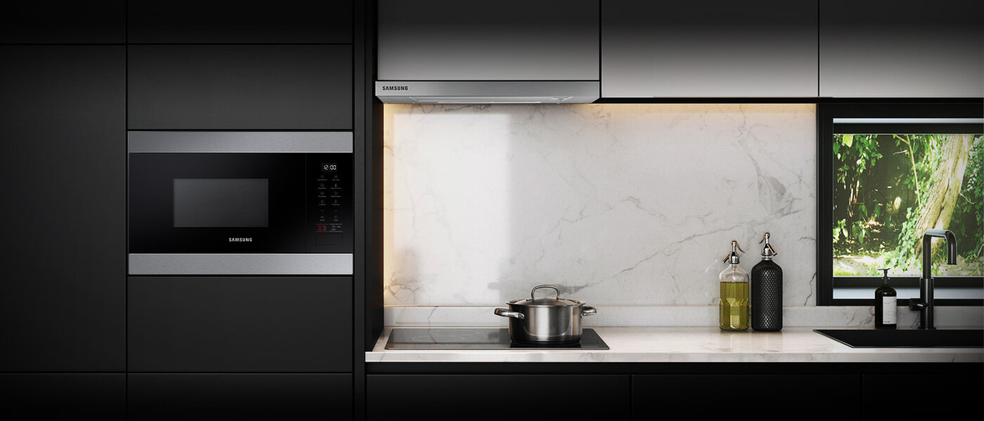 Przyjdź do Media Expert, by zobaczyć jak stylowo prezentuje się mikrofala Samsung MS22M8254AT, pokazana na zdjęciu