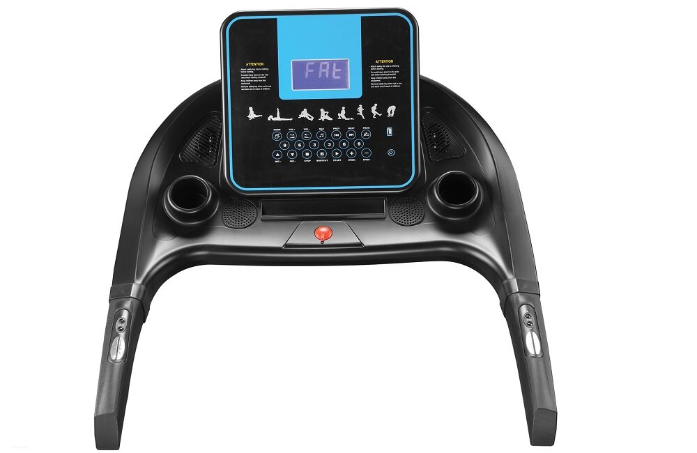 Bieżnia elektryczna EB FIT Tech Run W4 0 Czytelny wyświetlacz LCD prędkość spalone kalori, przebyty dystans czas trening