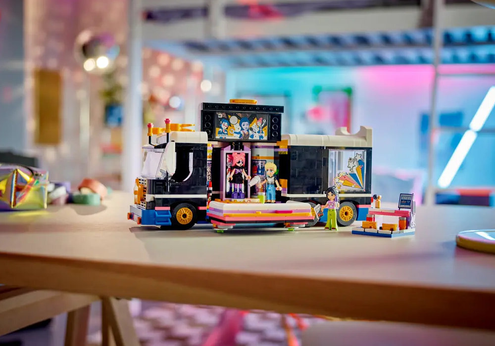 LEGO 42619 Friends Autobus koncertowy gwiazdy popu zabawa edukacja rozwój wyposażenie kreatywność