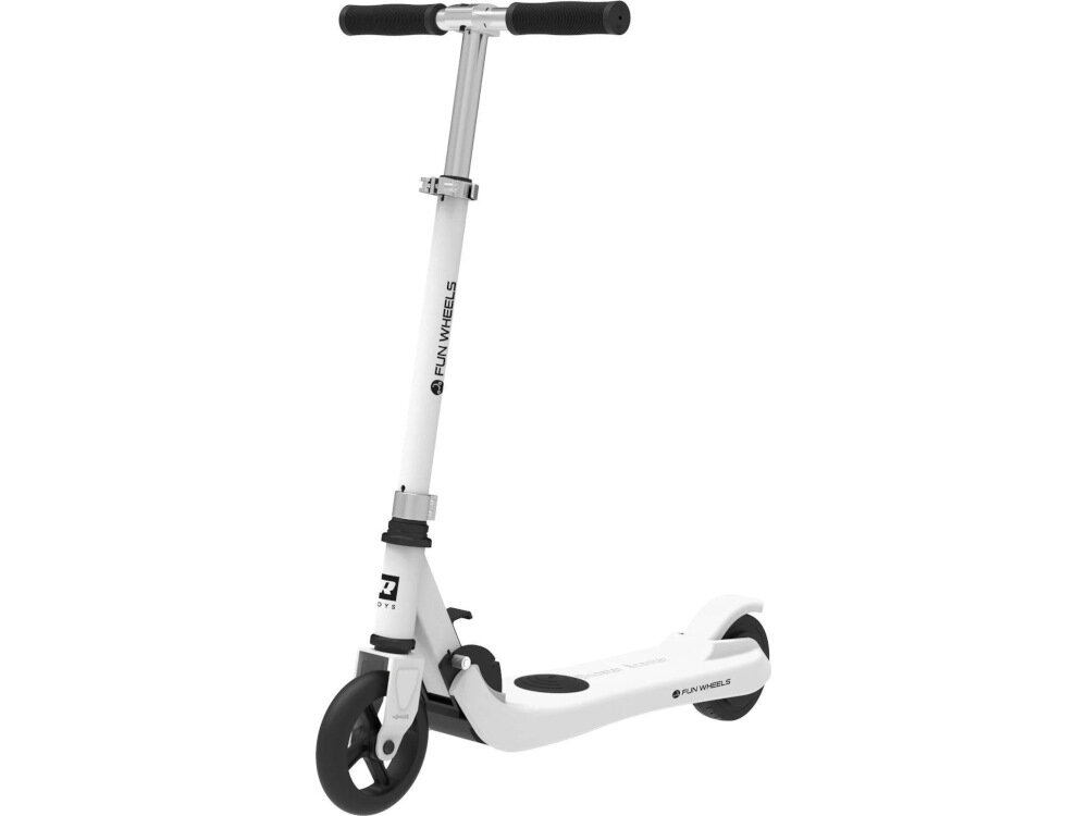 Hulajnoga elektryczna REBEL Fun Wheels Biały solidna konstrukcja ramy z aluminium i wysokiej jakości tworzyw sztucznych niska waga 4,5 kg