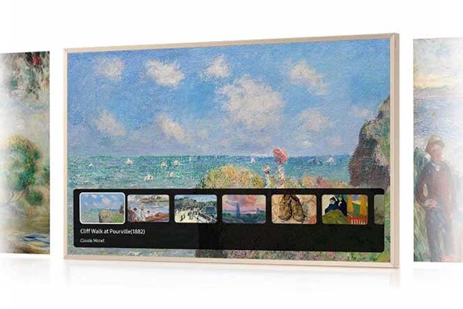 Widok na Art Store Streaming w telewizorze Samsung The Frame (2025). Dostępny w Media Expert