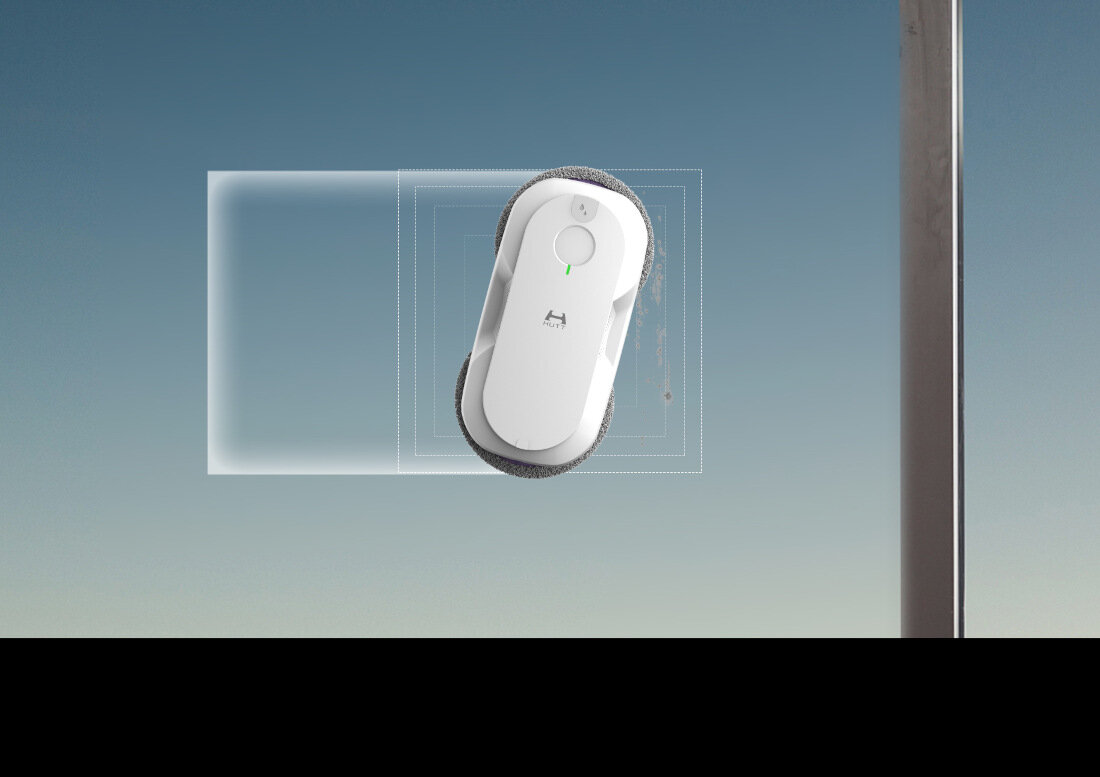 Robot do mycia okien HUTT DDC56 Biały Bezpieczeństwo w każdej sytuacji Bezpieczne użytkowanie lina wytrzymałość system podtrzymania pracy do 20 minut komory próżniowe