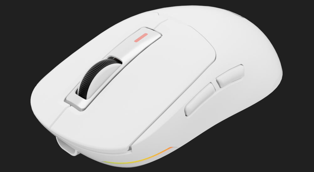 Mysz GENESIS Zircon 660 Pro technologia Motion Sync płynny ruchbiały wysoka skuteczność rejestracji każdego przesunięcia czy akcji