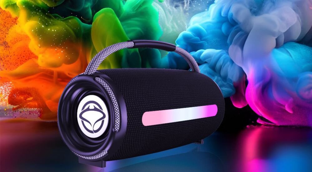 Głośnik mobilny MANTA SPK140GO-BK Radio FM Czarny superbass czas jakosc dzwiek