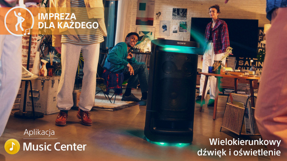 Power audio SONY SRS-XV900  - aplikacja