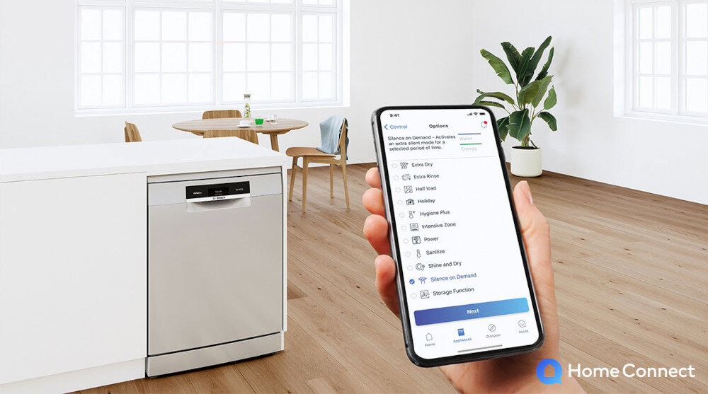 Zmywarka BOSCH SMS2ITW04E Home Connect aplikacja mobilna