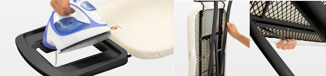 Deska do prasowania BRABANTIA Bubbles 0717463  komfort uzytkowanie wygoda praktyczna dostosowanie wysokosci miejsce na zelazko