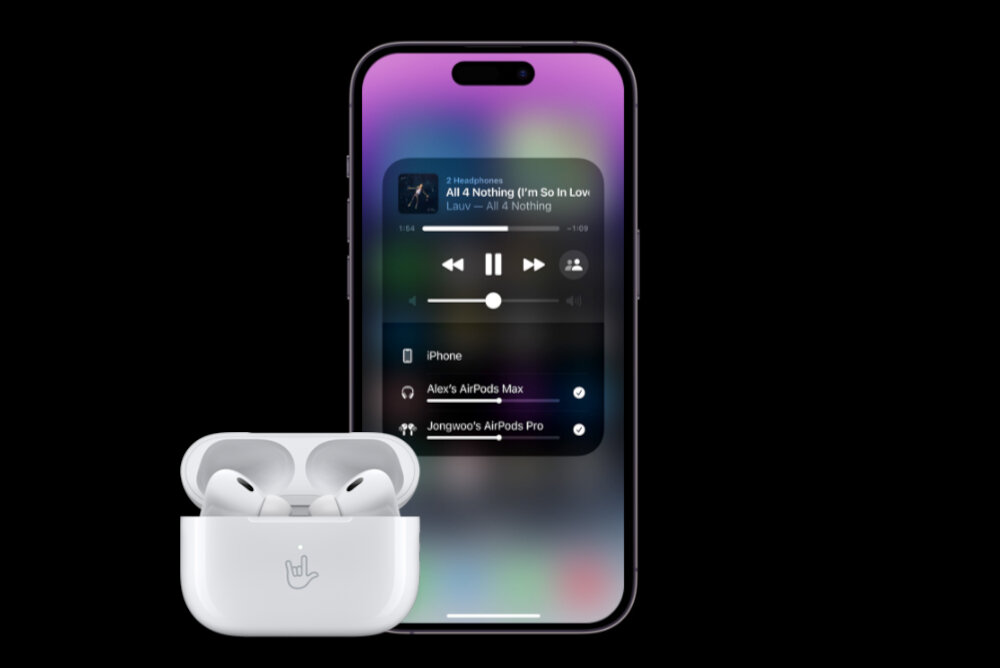 Słuchawki douszne APPLE AirPods Pro II Biały wydajność chip redukcja szumów hałas kontrola indukcja konfiguracja