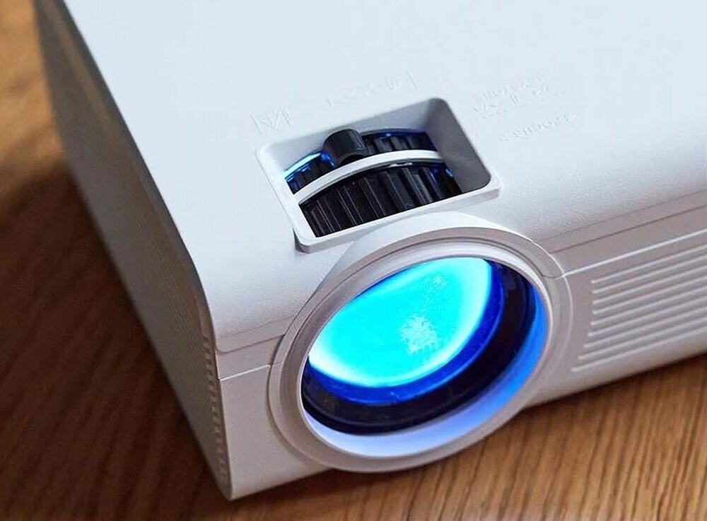 Projektor LENCO LPJ-280WH WVGA 800 x 480 2800 ANSI lumen żywotność LED 30000 godzin pobór mocy 42 W, kadr na soczewkę projektora