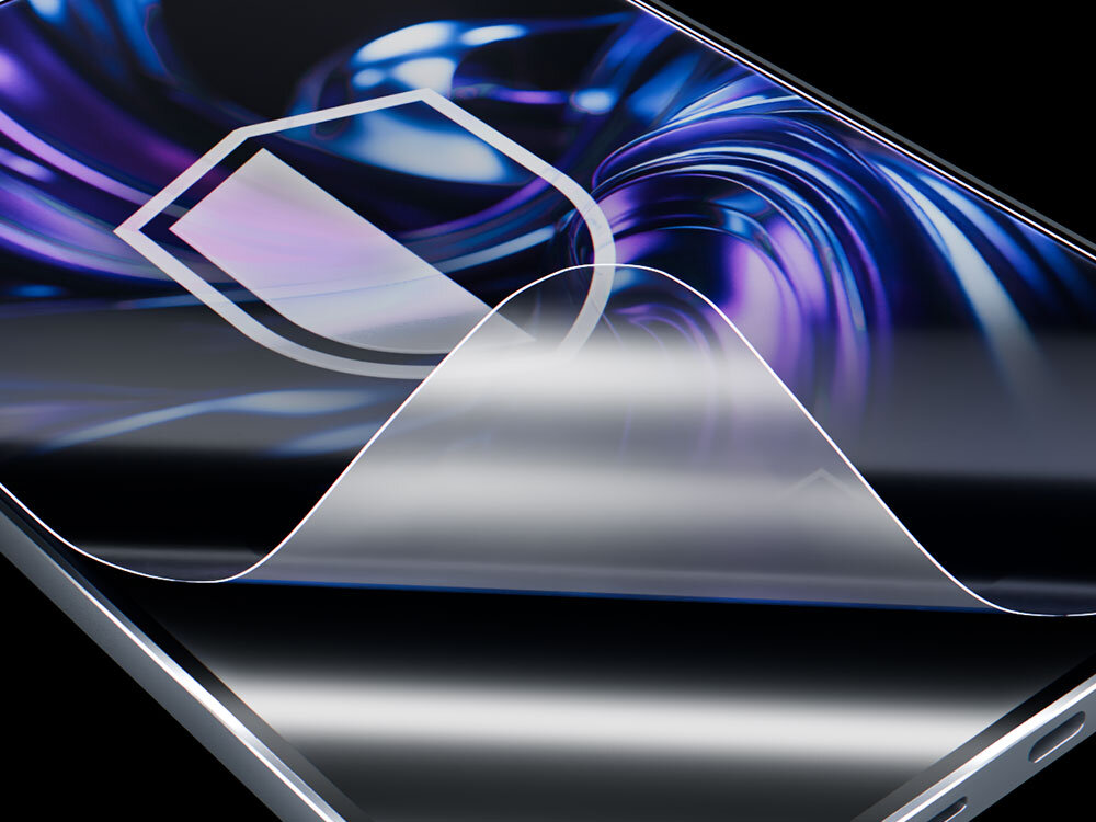 3MK Hardy Fusion Hardy Fusion około 0,3 mm grubości Niska waga i smukły profil Przepuszczalność światła na poziomie 99 procent mocnym słońcu - narożnik szkła z odgiętym narożnikiem