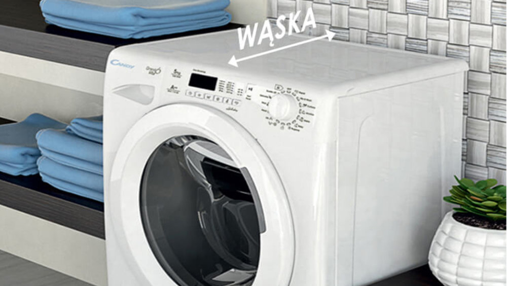 Suszarka CANDY GVS4H7A1TCE - Wąska 46 cm 7 kg