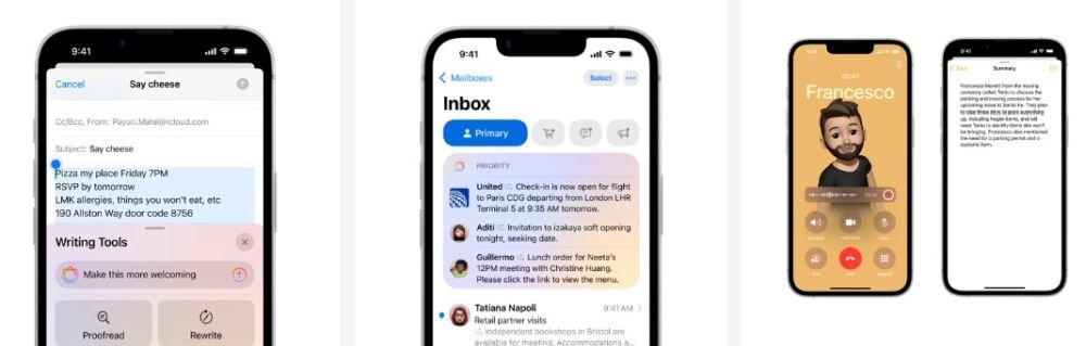 Smartfon Apple iPhone - ekran smartfona i widok powiadomien, produktywnosc ton, efekty, pisanie, modyfikacja, tekst, nagrywanie, najwazniejsze wiadomosci