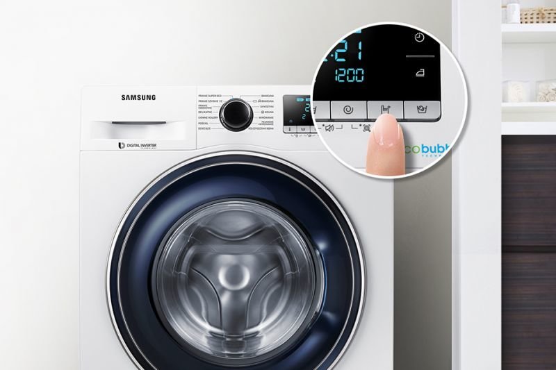 Samsung Wygodne rozwiązanie. Ustaw czas zakończenia prania