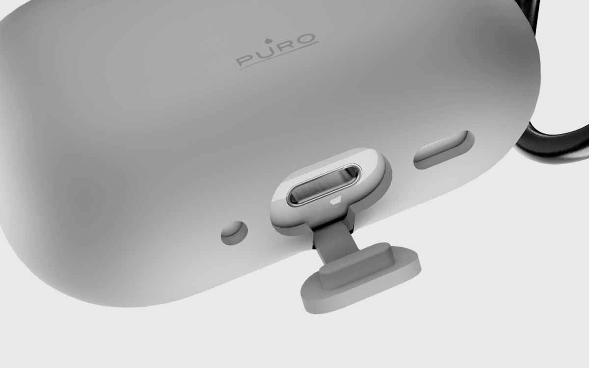 Etui na słuchawki PURO Icon Air do Apple AirPods Pro 3 precyzyjne dopasowanie stabilna konstrukcja ochrona etui ładującego, otwór na złącze USB-C w etui