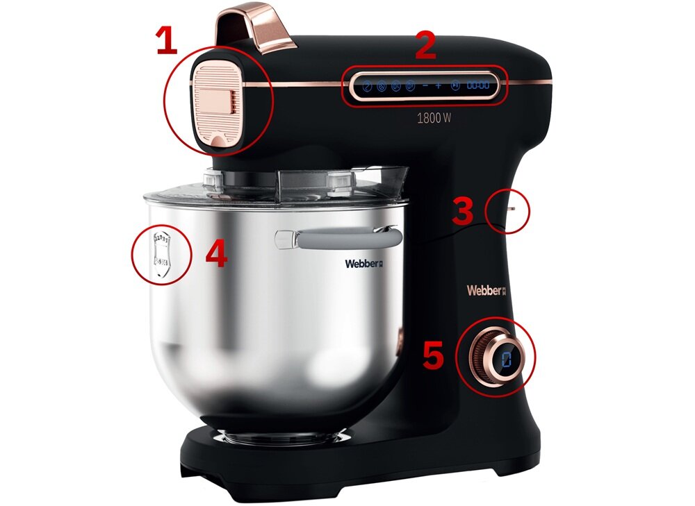 Robot kuchenny planetarny WEBBER Futura XEF900 stabilna praca, do ciężkich ciast, szybsze gotowanie