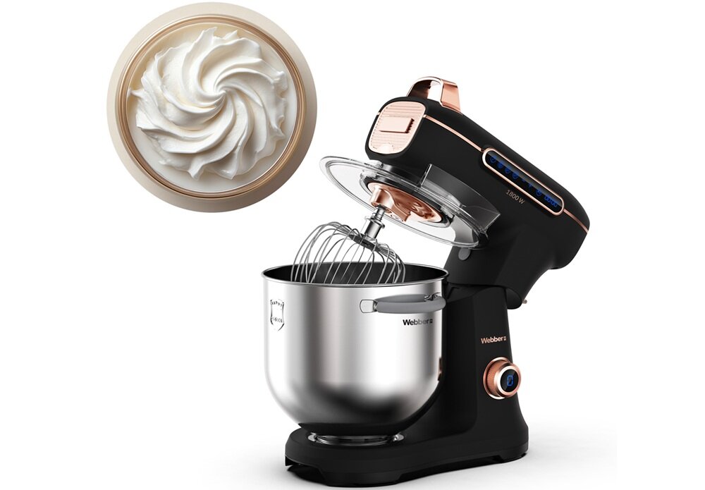 Robot kuchenny planetarny WEBBER Futura XEF900 inteligentny system planetarny, dokładnie zgarnianie boków i dna, większa precyzja