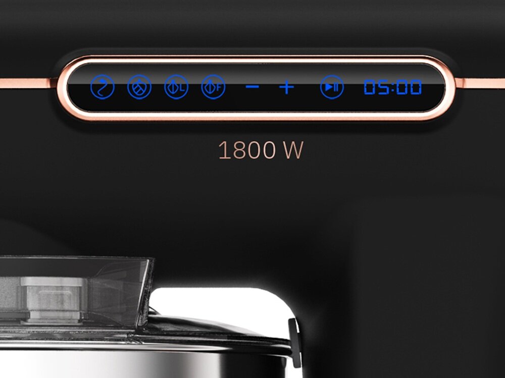 Robot kuchenny planetarny WEBBER Futura XEF900 czytelny ekran dotykowy LCD, szybkie ustawienie czasu i prędkości, intuicyjna obsługa