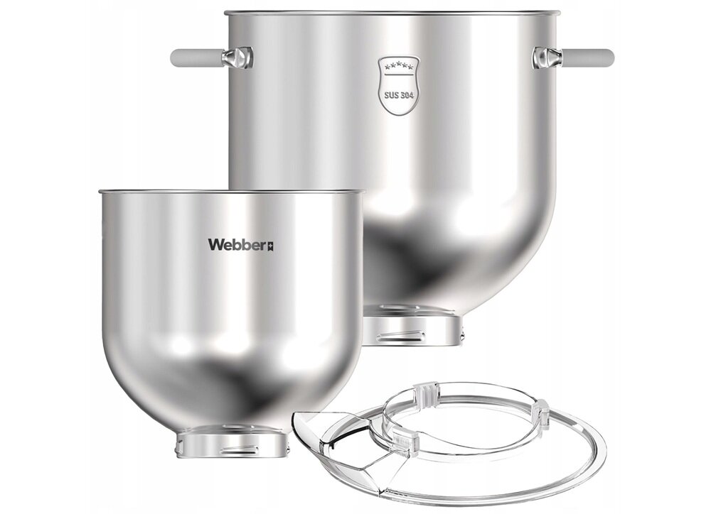 Robot kuchenny planetarny WEBBER Futura XEF900 dwie misy ze stali nierdzewnej, przy duzych porcjach, bez ciągłego mycia