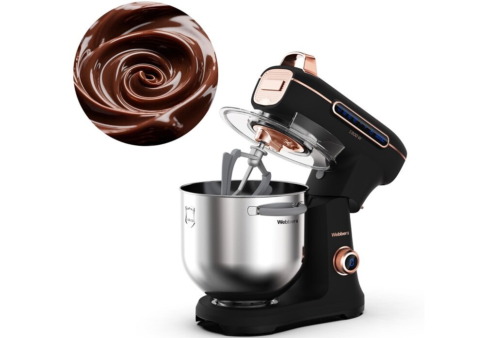 Robot kuchenny planetarny WEBBER Futura XEF900 hak do ciasta, trzepaczka do ubijania, słona przeciwbruzdowa
