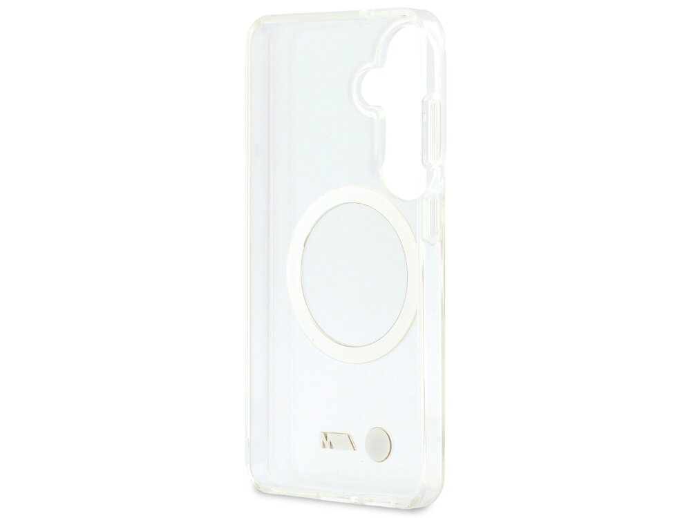 Etui BMW IML Shockproof Metal Logo MagSafe do Samsung Galaxy S26 Przezroczysty, poliwęglan, zarysowania, amortyzacja, Elastyczne, na białym tle etui frontem na wprost