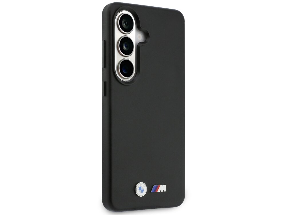 BMW M Metal Logo MagSafe - skóra ekologiczna, sportowy design, wbudowana podstawka aparatu