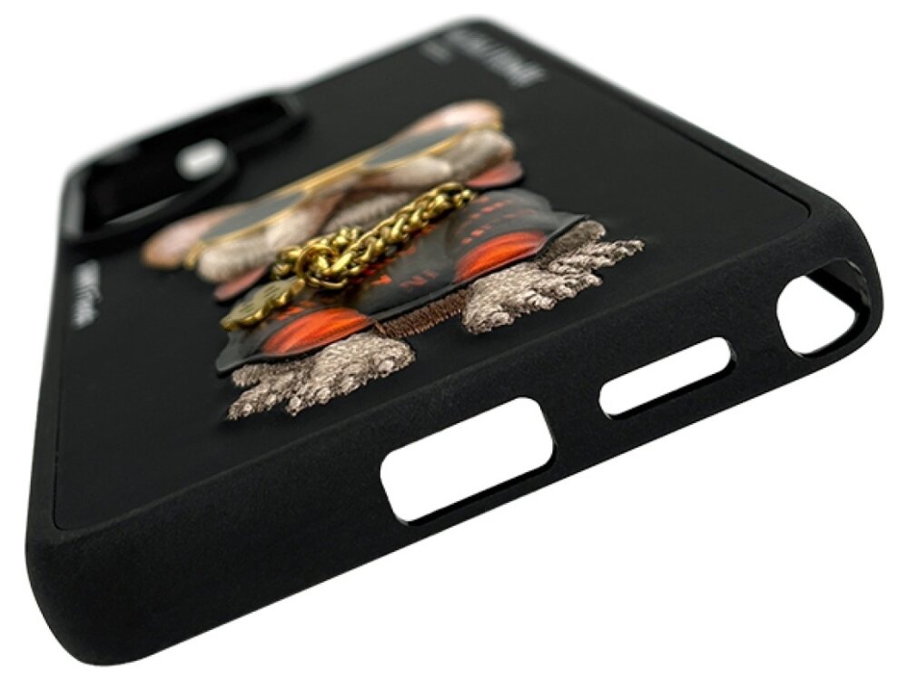 Nimmy Glasses Cool Dog - trójwymiarowe detale, piesek, łańcuch, okulary