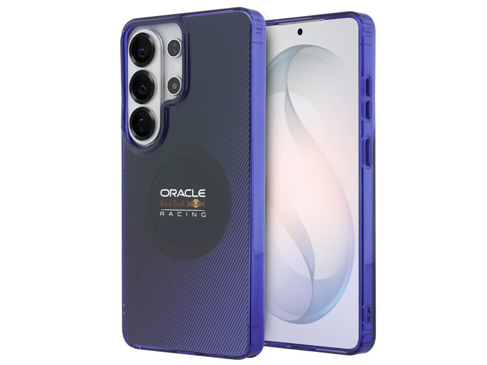 Etui RED BULL Double Layer Blended Lines MagSafe do Samsung Galaxy S26 Ultra Granatowy - wytrzymałe, sportowy design, silikon i PC