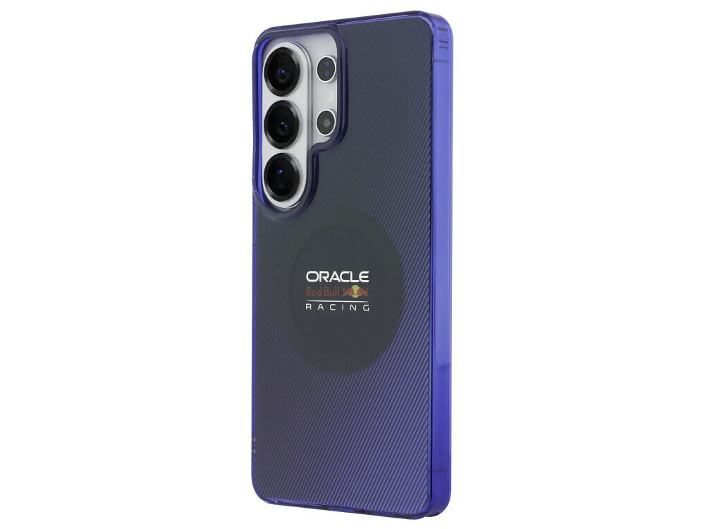 Etui RED BULL Double Layer Blended Lines MagSafe do Samsung Galaxy S26 Ultra Granatowy - logo RB, sportowy design, wytrzymałość