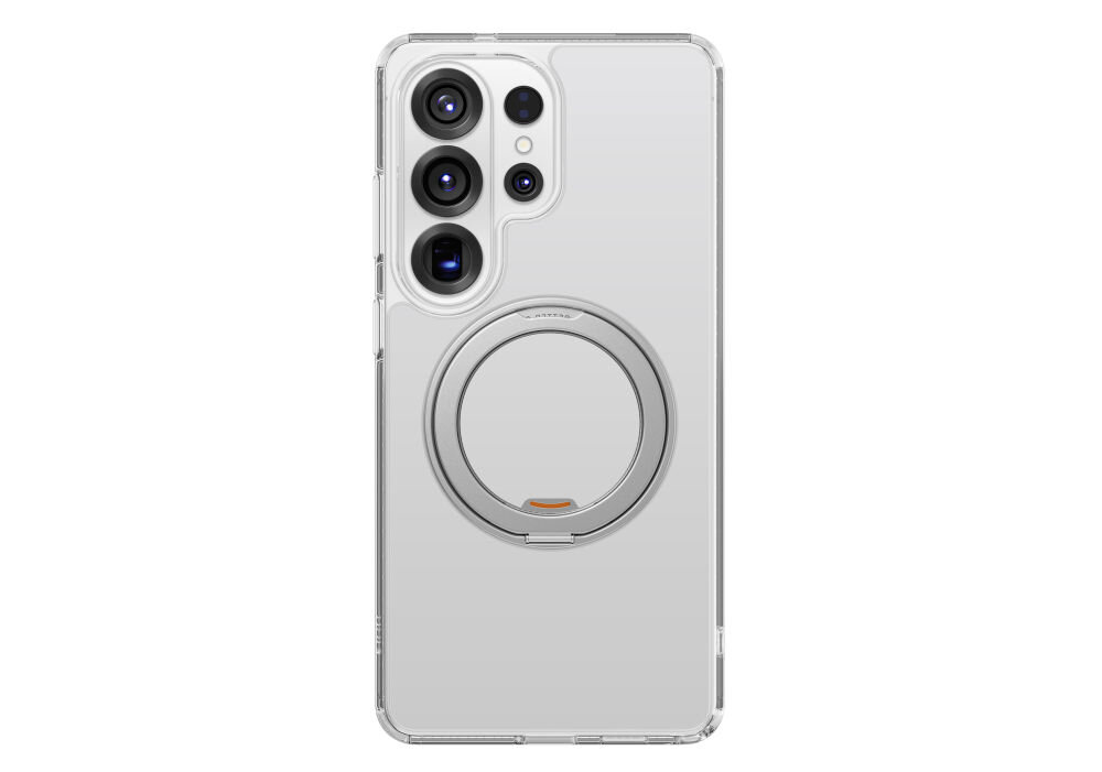 Etui UNIQ Swivix Ultra 360 Rotating Kickstand do Samsung Galaxy S26 Ultra Przezroczysty - stojak 360°, MagClick, wytrzymała ochrona telefonu