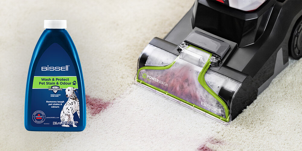 Odkurzacz BISSELL PowerWash Pet 3878N Detergent Wash & Protect Pet  usuwa plamy czyste, odświeżone tkaniny