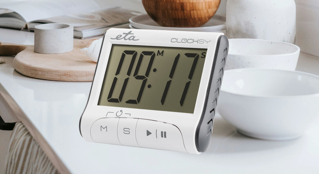 Minutnik kuchenny ETA Clocksy ETA283290000 zdjęcie lifestyle Prosty w obsłudze Intuicyjna obsługa