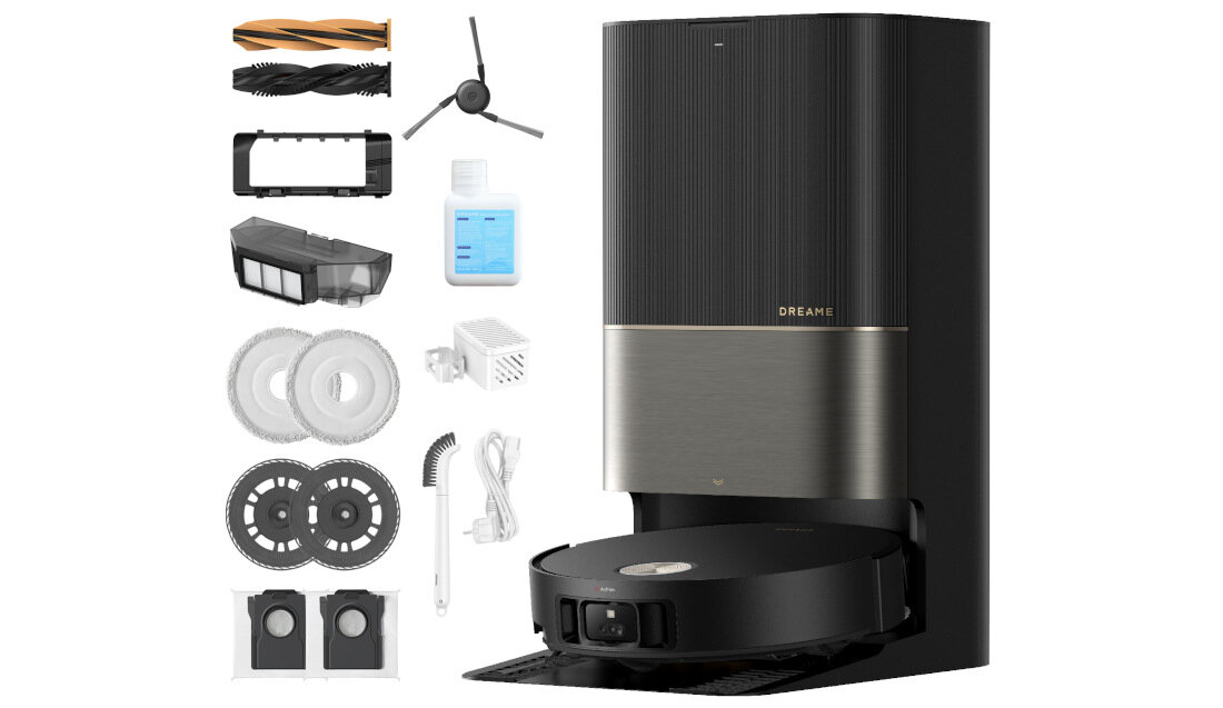 Robot sprzątający DREAME X50 Ultra Czarny zestaw akcesoria komplet wyposazenie