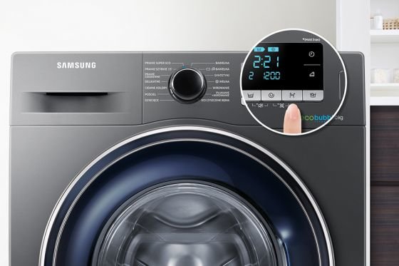 Samsung Wygodne rozwiązanie. Ustaw czas zakończenia prania Samsung Wygodne rozwiązanie. Ustaw czas zakończenia prania