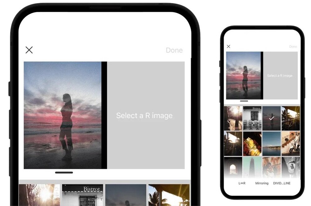 Aparat FUJIFILM X half Aplikacja edycja ramki   