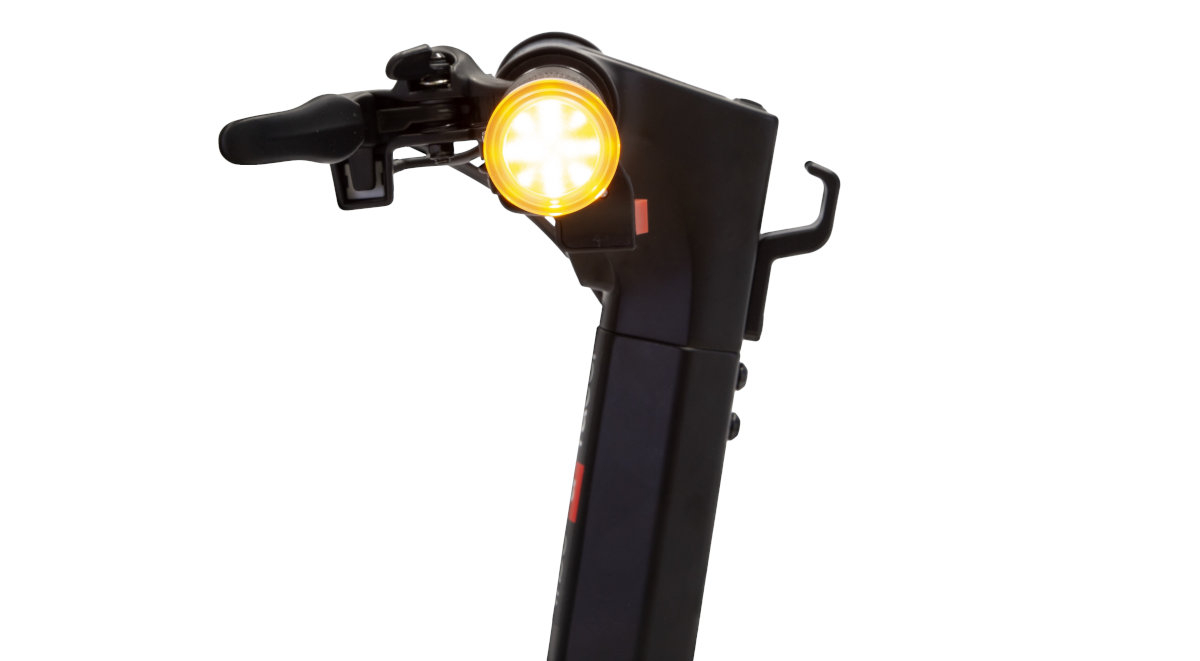 Hulajnoga elektryczna APRILIA E-SR2 Czarno-czerwony funkcja Bluetooth aplikacja PLATUM E-MOBILITY