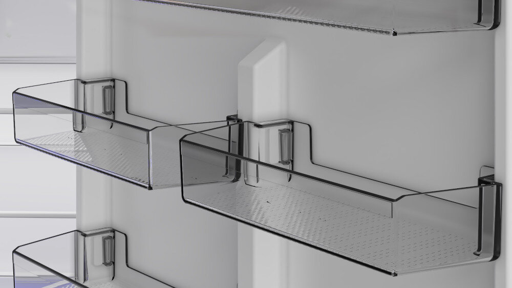 Lodówka GRUNDIG GKPN6793XD półki Balkoniki drzwi dodatkowe miejsce organizacja